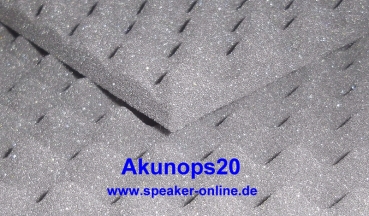 1 Matte Akunops20 Akustik-Noppenschaumstoff - Restbestand