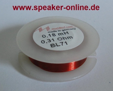 0,18mH, BL71 ,Mundorf ,Backlackdraht