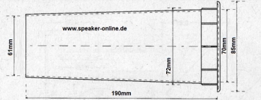 BR70 Bassreflexrohr