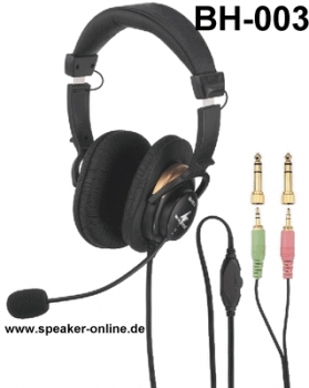BH-003 Stereo-Kopfhörer mit Bügelmikrofon