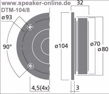 Monacor DTM-104/8