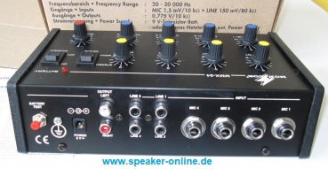 MMX-24 , Mikrofon - Line Mischpult, Einzelstück-Auslauftyp