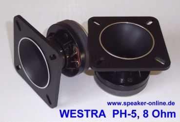 1 Paar WESTRA PH-5, 8 Ohm (Sonderposten/Lagerrest/Auslauftyp) 1 Paar WESTRA PH-5, 8 Ohm (Sonderposten/Lagerrest/Auslauftyp)