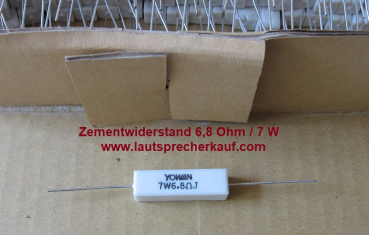 6,8Ohm Zementwiderstand 7W