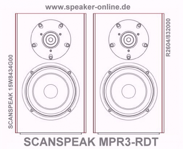 MPR3-RDT Lautsprecherbausatz