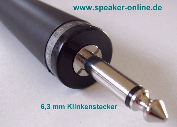 Adapter für Phantomspeisung 3,5mm Klinkenbuchse/6,3mm Klinkenstecker - ausverkauft