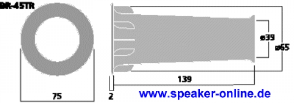 Bassreflexrohr BR-45TR