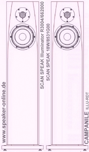 Lautsprecherbausatz Campanile ILLU-RDT