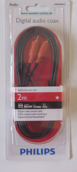 Koaxialkabel 2m, Digital Audio - Philips SWA2570W