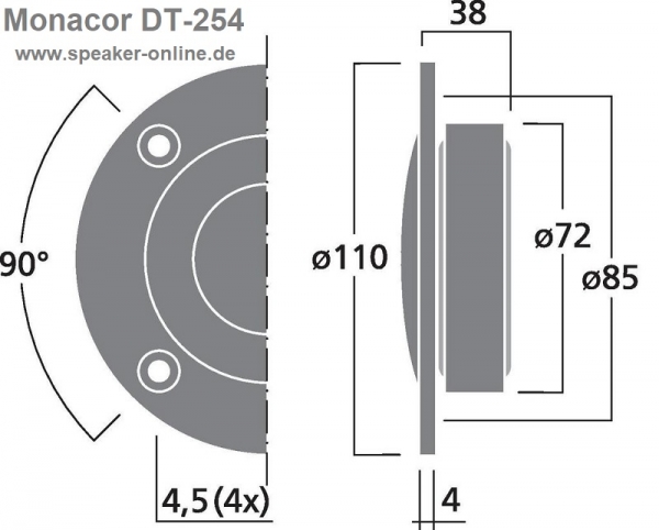 Monacor DT-254