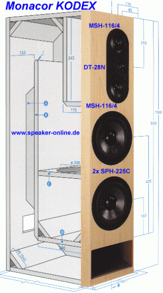 Monacor Lautsprecherbausatz KODEX