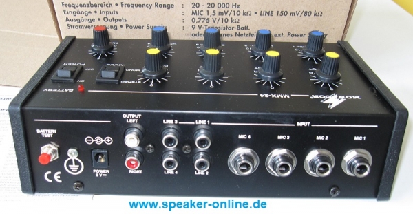 MMX-24 , Mikrofon - Line Mischpult, Einzelstück-Auslauftyp