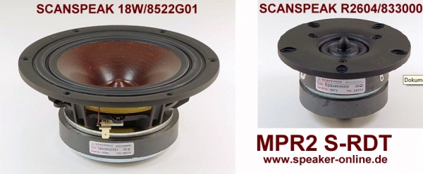 1 Lautsprecherbausatz MPR 2S-RDT