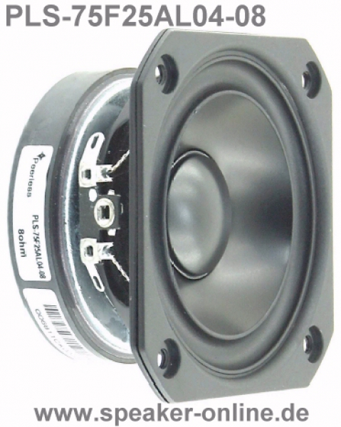 1 Paar Peerless PLS-75F25AL04-08 mit anodisierter Alumembran