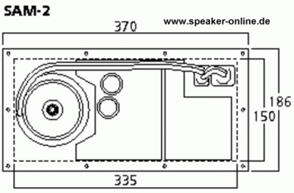 SAM-2 aktives Subwoofermodul (Versand nur innerhalb Deutschlands)