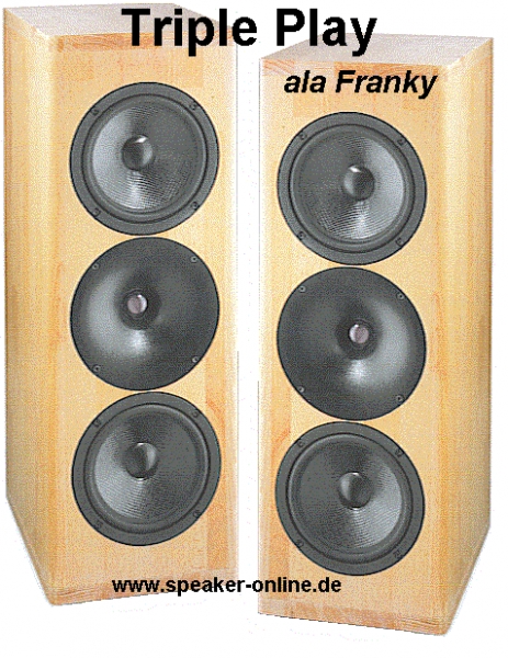 Monacor Lautsprecherbausatz Triple Play ala Franky - Auslauftyp