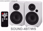 SOUND-4BT/WS aktives Bluetooth 2-Wege-Stereo-Lautsprechersystem
